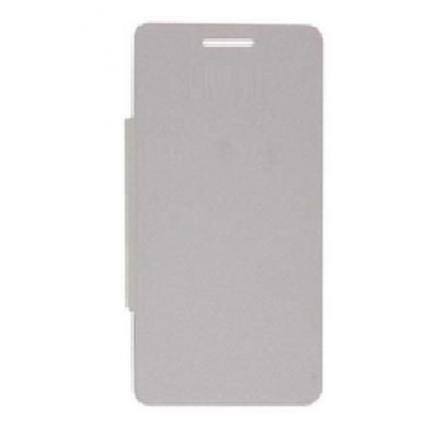 Flip Cover for Intex Aqua Star 4G - White