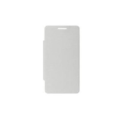 Flip Cover for Intex Aqua Super - White