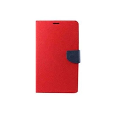 Flip Cover for Spice Mi-496 Spice Coolpad 2 - Red