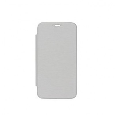 Flip Cover For Lava Iris Atom White By - Maxbhi Com