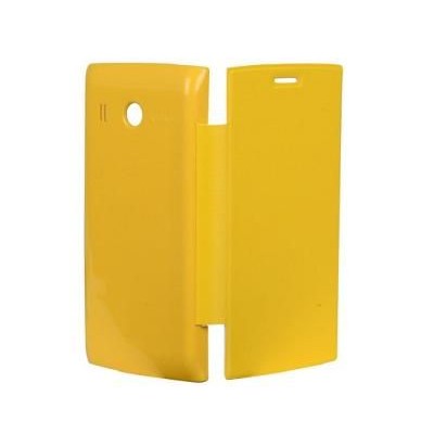 Flip Cover for Karbonn A16 - Yellow