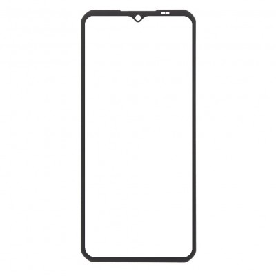 Replacement Front Glass For Oukitel Wp35 S Black By - Maxbhi Com