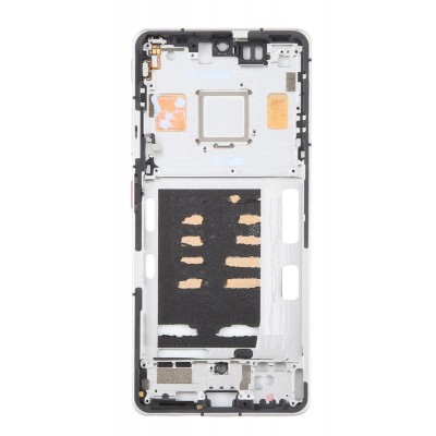 Lcd Frame Middle Chassis For Zte Nubia Z60s Pro White By - Maxbhi Com