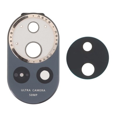 Camera Lens Glass With Frame For Huawei Nova 13 Black By - Maxbhi Com