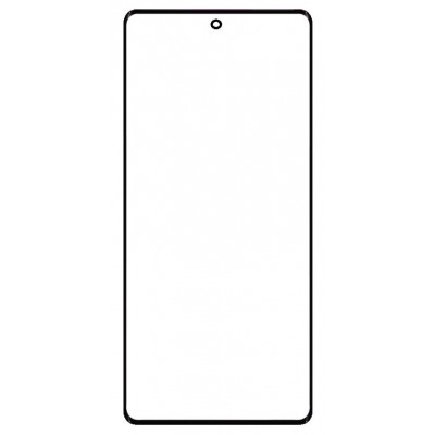 Replacement Front Glass For Motorola G96 5g Black By - Maxbhi Com