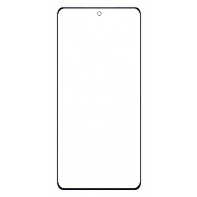 Replacement Front Glass For Realme Neo 7 Black By - Maxbhi Com