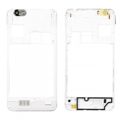 Middle Frame Ring Only For Lenovo Vibe C White By - Maxbhi Com