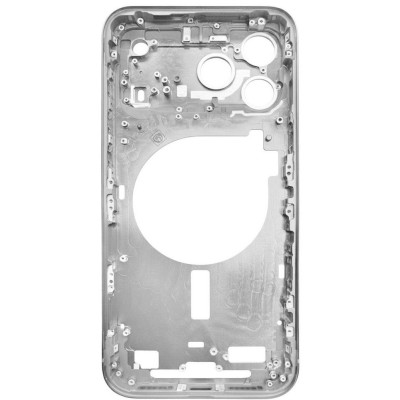 Lcd Frame Middle Chassis For Apple Iphone 17 Pro Max Silver By - Maxbhi Com