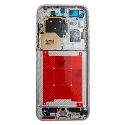 Lcd Frame Middle Chassis For Huawei Pura 70 Pro Plus Silver By - Maxbhi Com