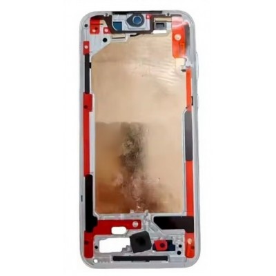 Lcd Frame Middle Chassis For Huawei Pura 70 Pro Plus Silver By - Maxbhi Com