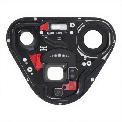Camera Lens Glass With Frame For Huawei Pura 70 Pro Black By - Maxbhi Com