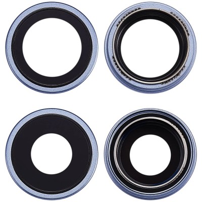 Camera Lens Glass With Frame For Apple Iphone 17 Blue By - Maxbhi Com