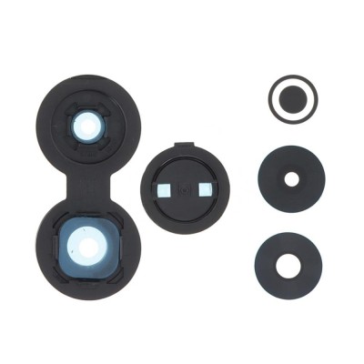 Camera Lens Glass With Frame For Xiaomi Poco M6 4g Black By - Maxbhi Com