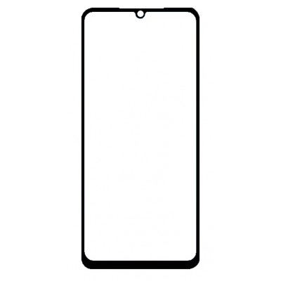 Replacement Front Glass For Samsung Galaxy F07 Black By - Maxbhi Com