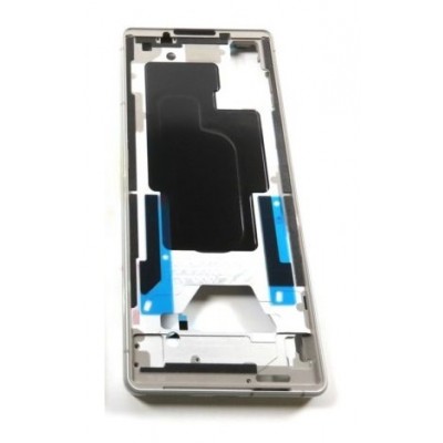 Lcd Frame Middle Chassis For Sony Xperia 5 V White By - Maxbhi Com