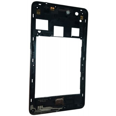 Middle Frame Ring Only For Wiko Ridge Fab 4g Black Grey By - Maxbhi Com