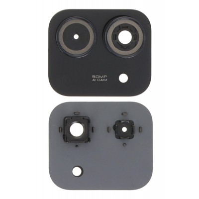 Camera Lens Glass With Frame For Xiaomi Redmi 15c 5g Black By - Maxbhi Com