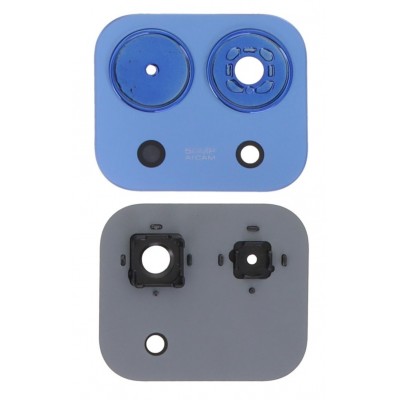 Camera Lens Glass With Frame For Xiaomi Redmi 15c 5g Blue By - Maxbhi Com
