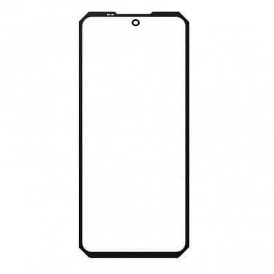 Replacement Front Glass For Oukitel Wp300 5g Black By - Maxbhi Com
