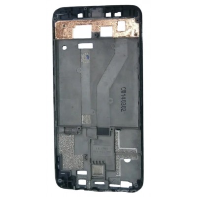 Lcd Frame Middle Chassis For Alcatel Idol Mini Ot6012d With Dual Sim White By - Maxbhi Com