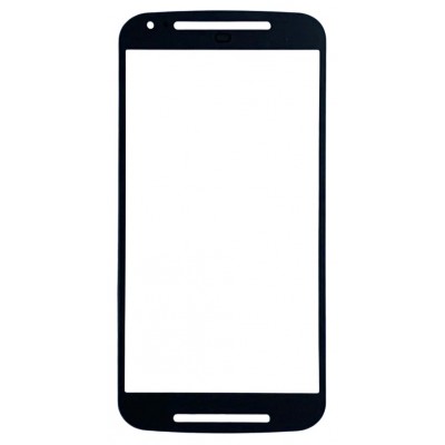 Replacement Front Glass For Motorola Moto G 2nd Gen Black By - Maxbhi Com