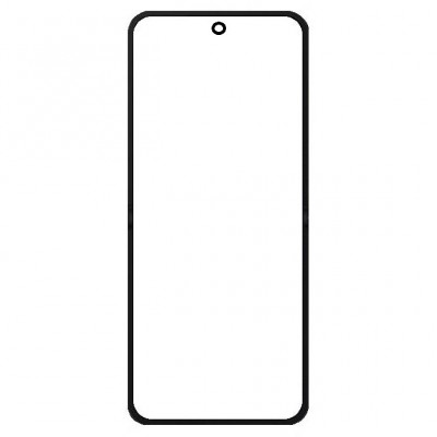 Replacement Front Glass For Xiaomi Mix Flip 2 White By - Maxbhi Com