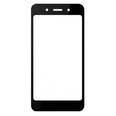 Replacement Front Glass For Itel A33 Plus Black By - Maxbhi Com