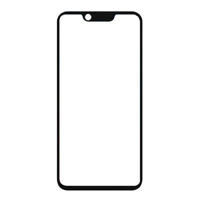 Replacement Front Glass For Blackzone Ionix Pro Silver By - Maxbhi Com