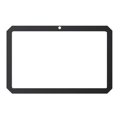 Replacement Front Glass For Cubot Tab Kingkong S Black By - Maxbhi Com