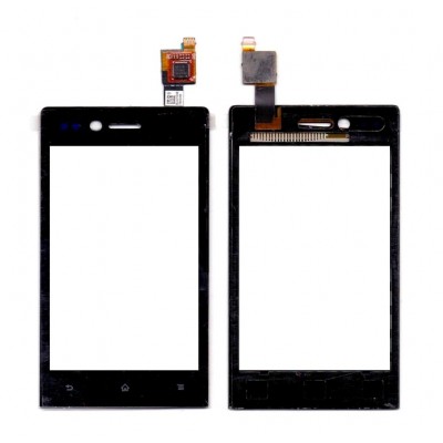 Touch Screen Digitizer For Sony Xperia Miro St23a White By - Maxbhi Com