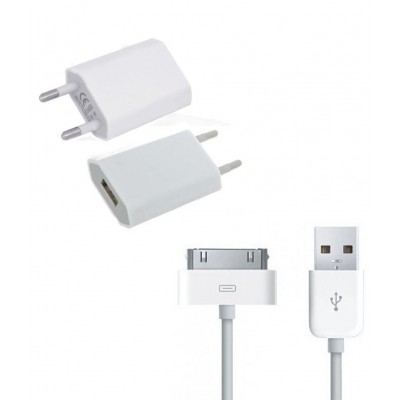 Charging Adapter For Apple iPod 4 With Data Cable