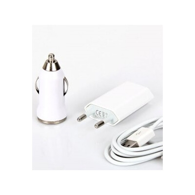3 in 1 Charging Kit for XOLO Tab 8 QC800 with USB Wall Charger, Car Charger & USB Data Cable