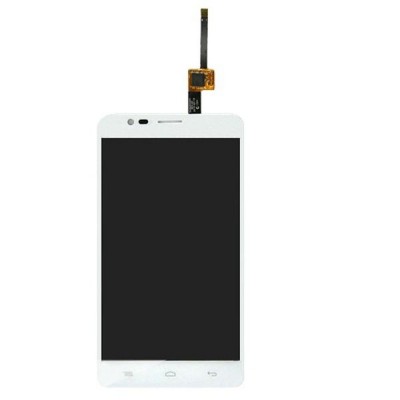 LCD with Touch Screen for Alcatel One Touch Flash - White