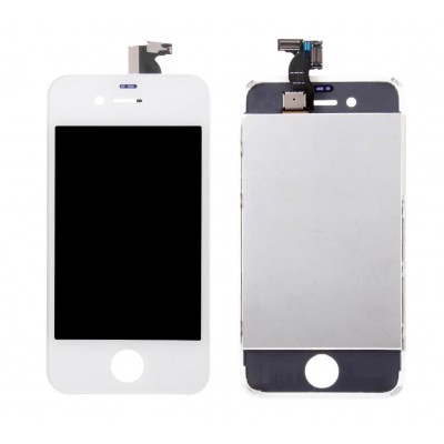 LCD with Touch Screen for Apple iPhone 4s - White (display glass combo folder)