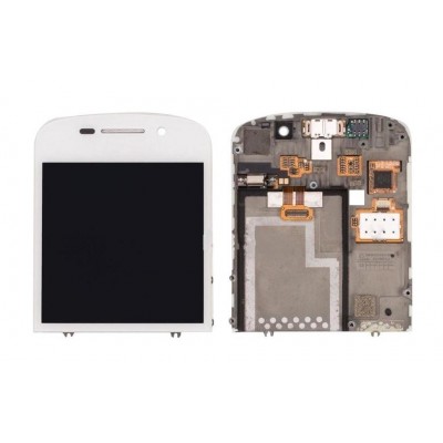 Lcd With Touch Screen For Blackberry Q10 White By - Maxbhi Com