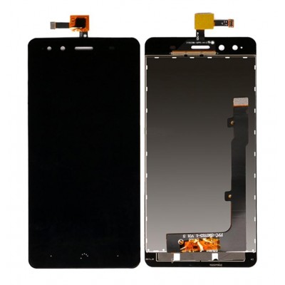 Lcd With Touch Screen For Bq Aquaris X5 Black By - Maxbhi Com