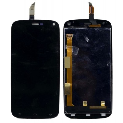 Lcd With Touch Screen For Gionee Elife E3 Black By - Maxbhi Com