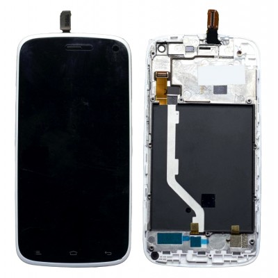 Lcd With Touch Screen For Gionee Elife E3 White By - Maxbhi Com