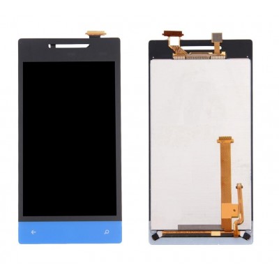 Lcd With Touch Screen For Htc Windows Phone 8s Blue By - Maxbhi Com