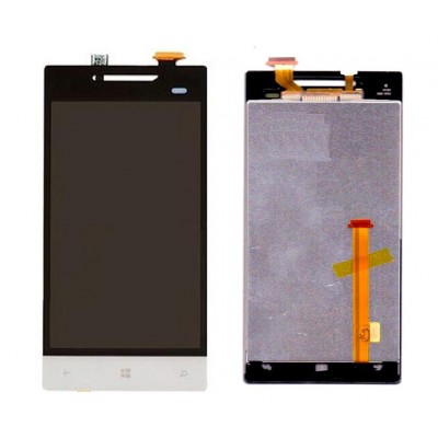 Lcd With Touch Screen For Htc Windows Phone 8s White By - Maxbhi Com