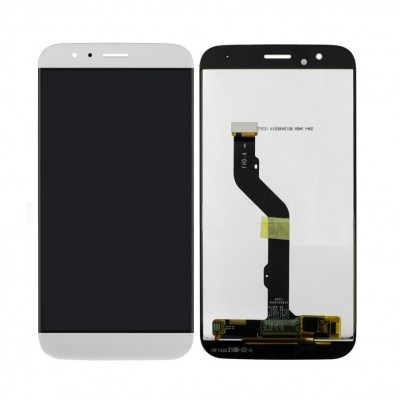 Lcd With Touch Screen For Huawei G7 Plus Silver By - Maxbhi.com