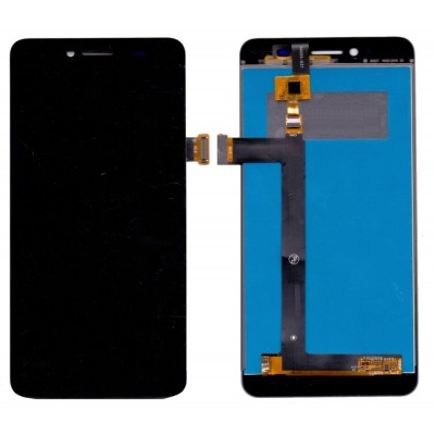Lcd With Touch Screen For Intex Aqua Genx Black By - Maxbhi Com