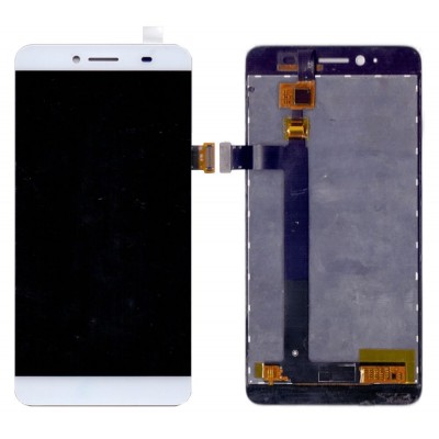 Lcd With Touch Screen For Intex Aqua Genx Silver By - Maxbhi Com