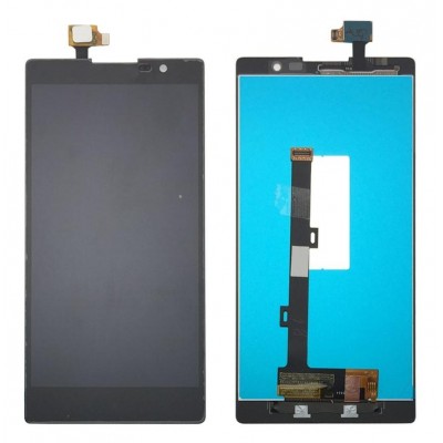 Lcd With Touch Screen For Lenovo K80 Black By - Maxbhi Com