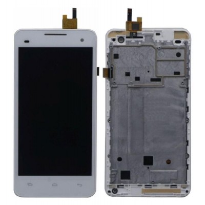 Lcd With Touch Screen For Micromax A190 Canvas Hd Plus White By - Maxbhi Com