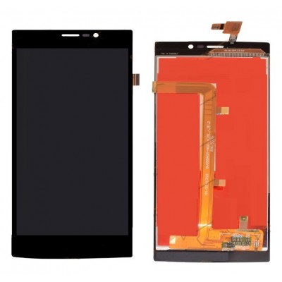 Lcd With Touch Screen For Micromax Canvas Play 4g Q469 Black By - Maxbhi Com