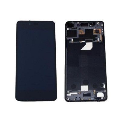 Lcd With Touch Screen For Micromax Canvas Sliver 5 Black By - Maxbhi Com