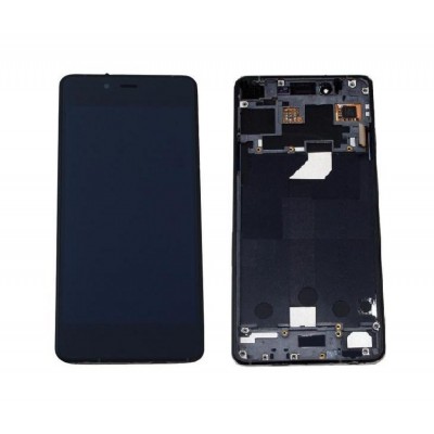 Lcd With Touch Screen For Micromax Canvas Sliver 5 Q450 White By - Maxbhi Com