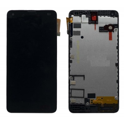 Lcd With Touch Screen For Microsoft Lumia 550 Black By - Maxbhi Com