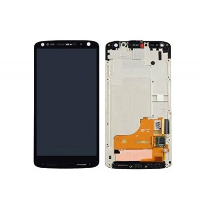 Lcd With Touch Screen For Motorola Droid Turbo 2 Grey By - Maxbhi Com